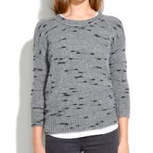 Madewell Dusklight Crewneck Sweater in Space Dye S